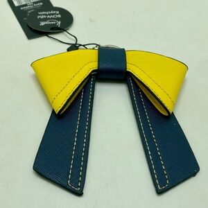 Bowtiful Maize & Blue Bow Tie Key Chain/Purse Bow